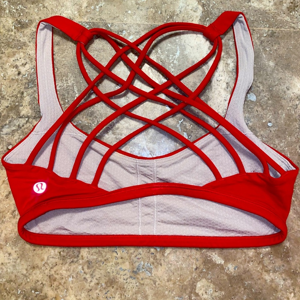 Lulu lemon Free to Be Wild Bra RED size 4